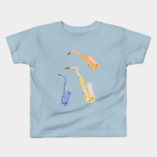 3 saxophones Kids T-Shirt